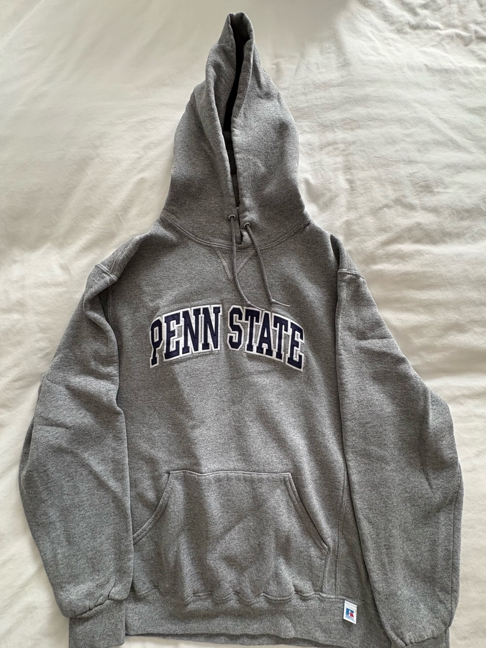 Russell Athletic Gray Penn State Hooded Sweatshirt